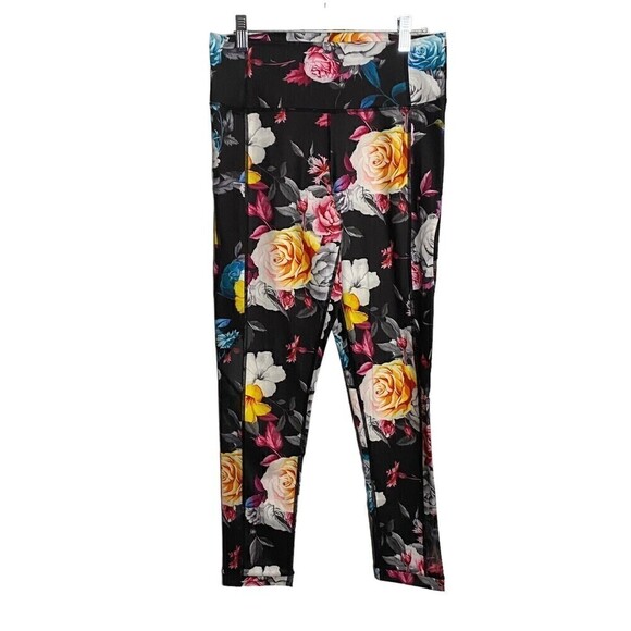 Zyia Active Floral Mesh High Rise Compression Leggings Athletic Size 8-10 Medium - Picture 4 of 10